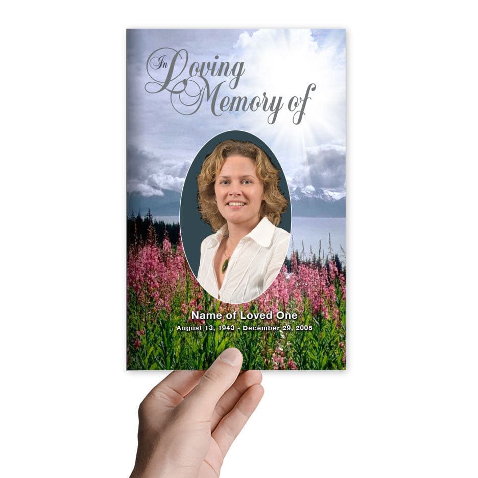 Seasons Funeral Program Template.