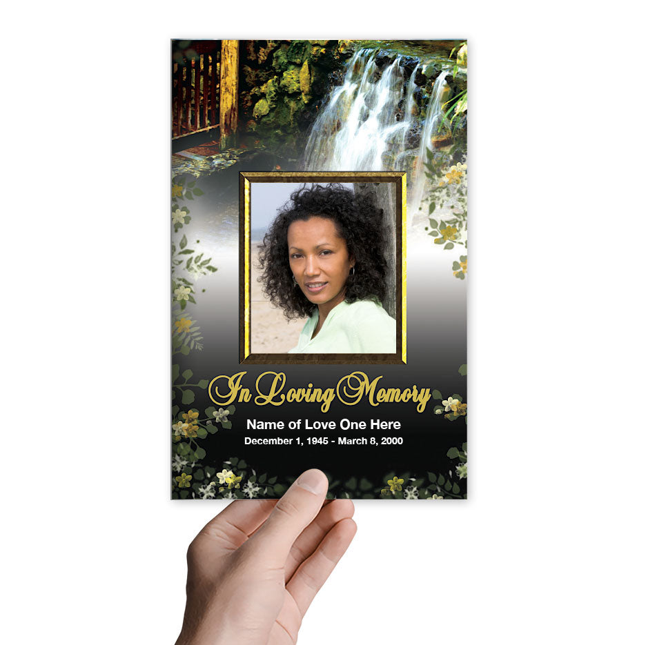 Serene Funeral Program Template.