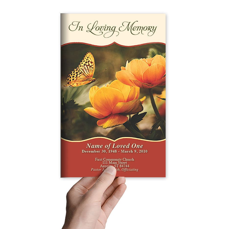 Sienna Funeral Program Template.