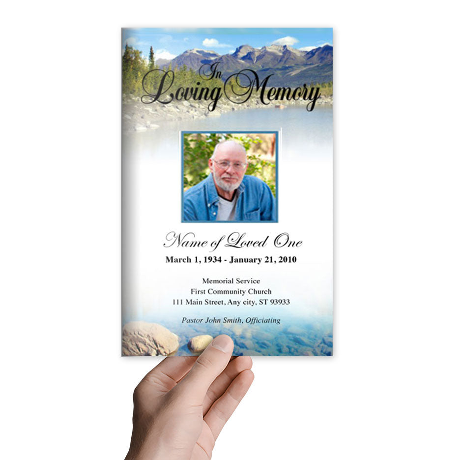 Sierra Funeral Program Template.