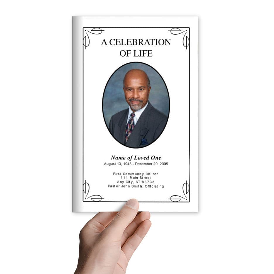 Simple Funeral Program Template.