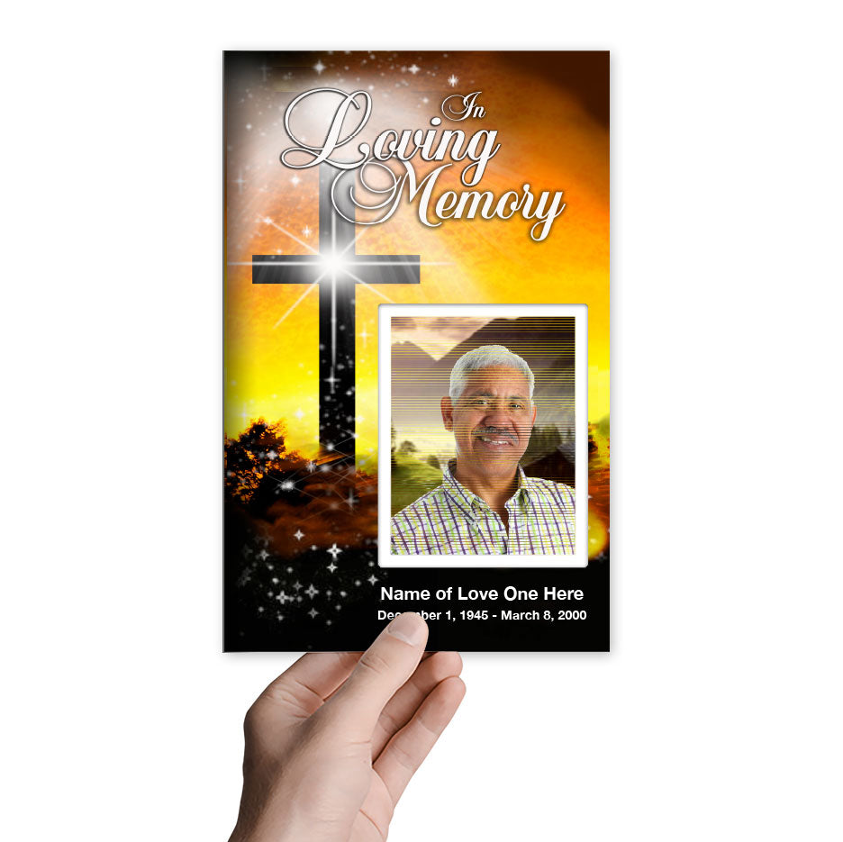 Splendor Funeral Program Template.