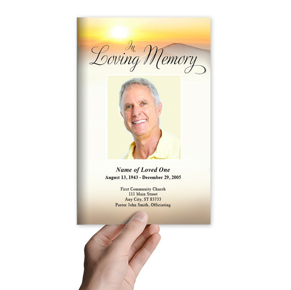 Summit Funeral Program Template.