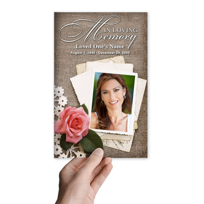 Tiffany Funeral Program Template.