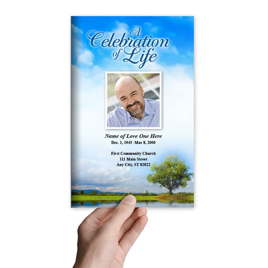 Treasure Funeral Program Template.