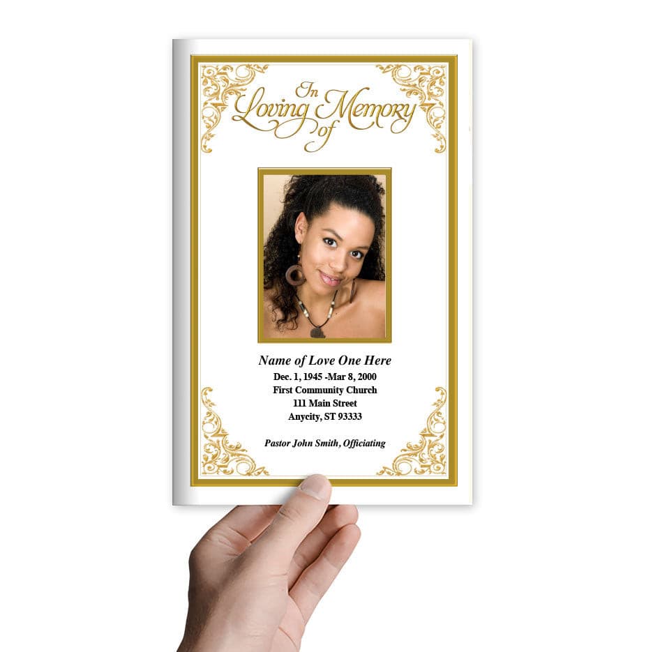 Tribute Funeral Program Template | DIY Funeral Programs – Funeral ...