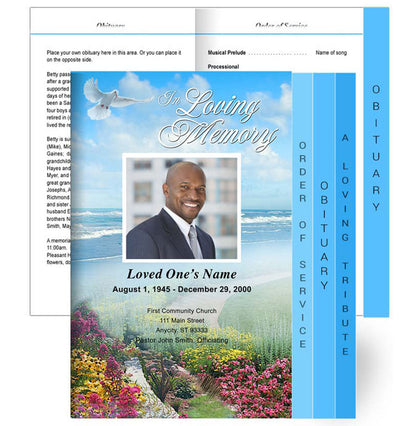 Unforgettable Tabloid 8-Sided Graduated Program Template.