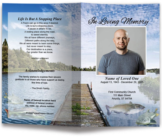 Catfish Funeral Program Template