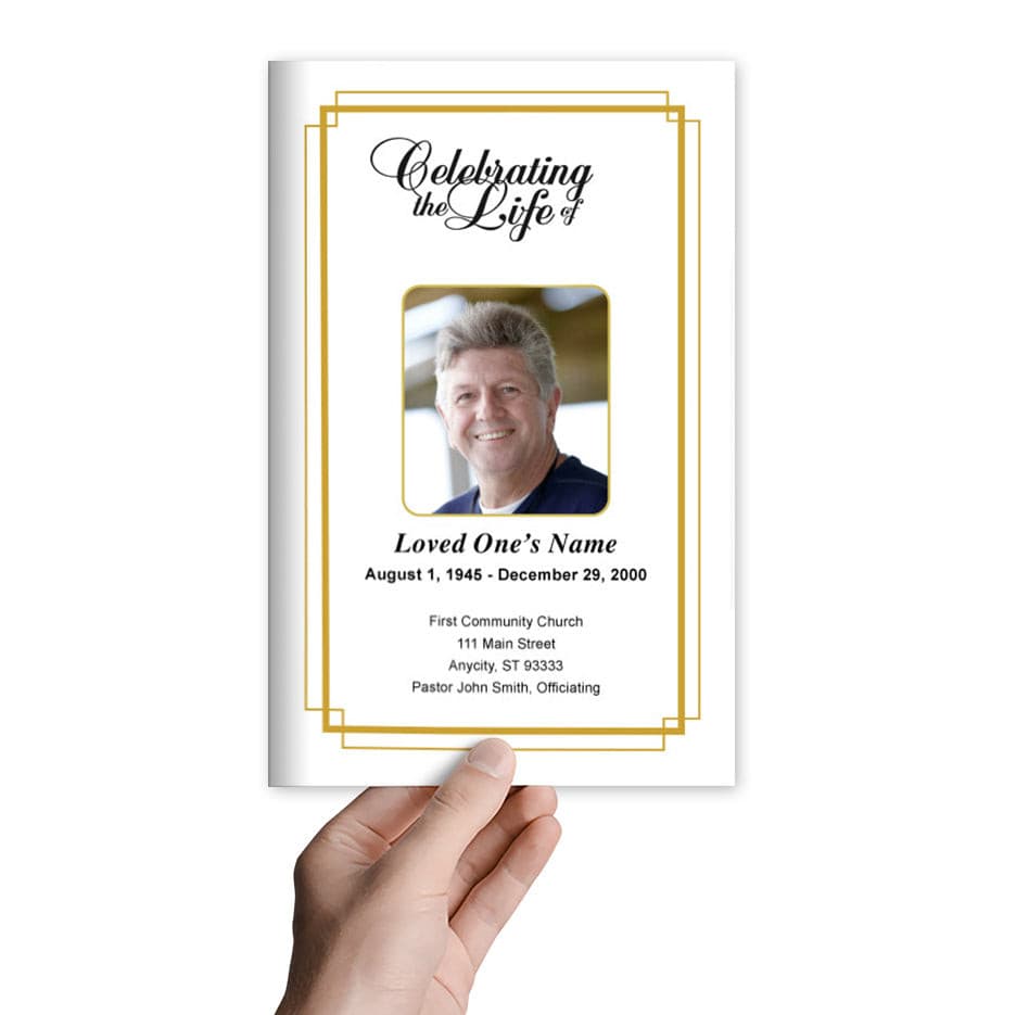 Windsor Funeral Program Template.
