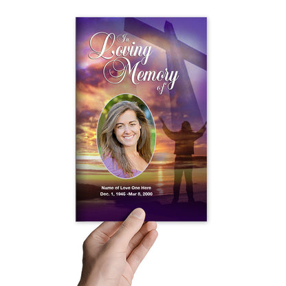 Worship Funeral Program Template.